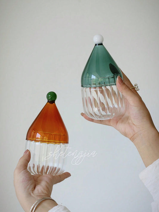 Minimalist Design Sealed Glass Jar With Lid